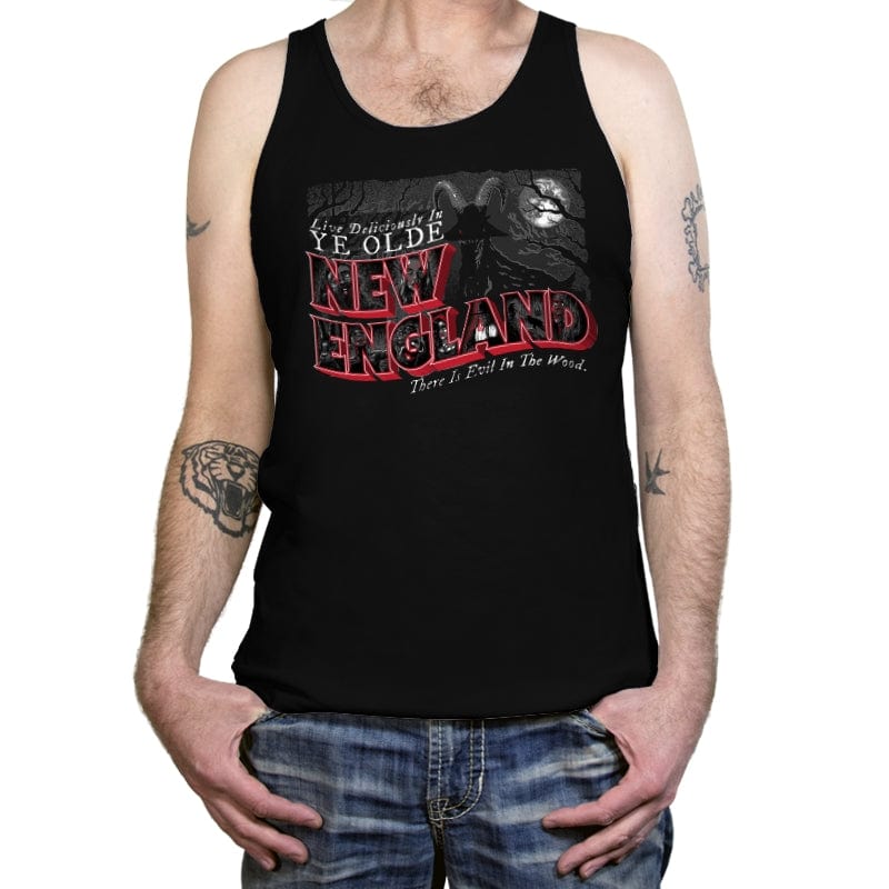 Live Deliciously in New England - Tanktop Tanktop RIPT Apparel X-Small / Black