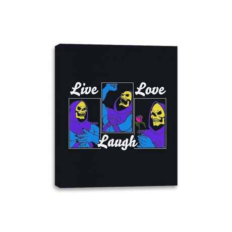 Live, Laugh, Love - Canvas Wraps Canvas Wraps RIPT Apparel 8x10 / Black