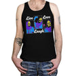 Live, Laugh, Love - Tanktop Tanktop RIPT Apparel X-Small / Black