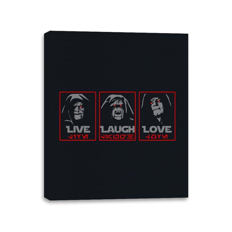 Live, Laugh, Love The Empire - Canvas Wraps Canvas Wraps RIPT Apparel 11x14 / Black