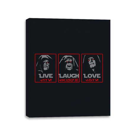 Live, Laugh, Love The Empire - Canvas Wraps Canvas Wraps RIPT Apparel 11x14 / Black