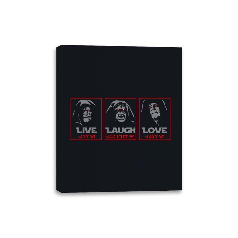 Live, Laugh, Love The Empire - Canvas Wraps Canvas Wraps RIPT Apparel 8x10 / Black