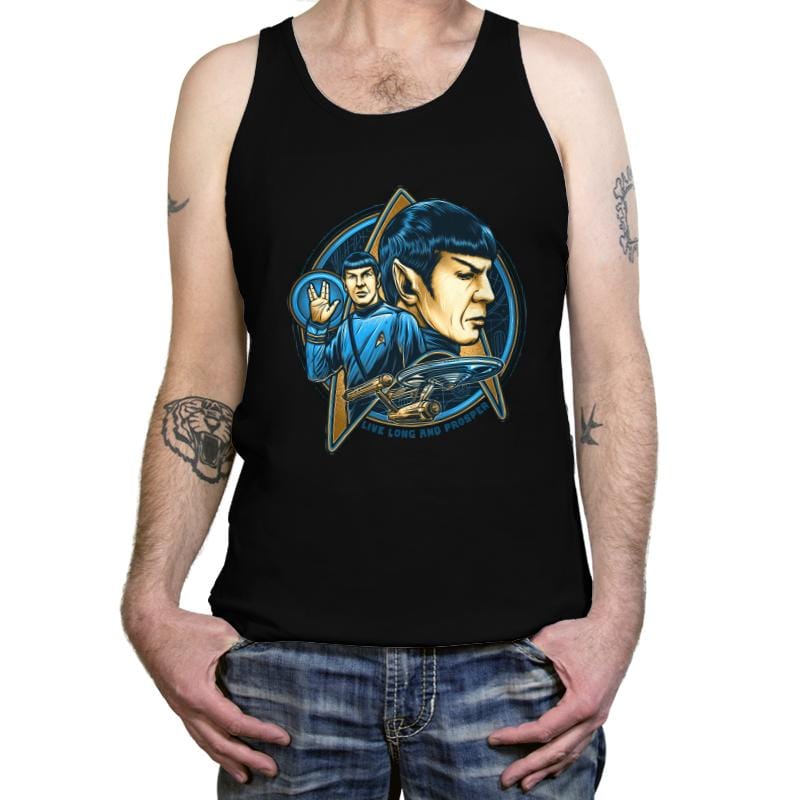 Live Long and Prosper - Tanktop Tanktop RIPT Apparel X-Small / Black