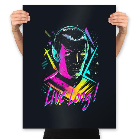 Live Long! - Prints Posters RIPT Apparel 18x24 / Black