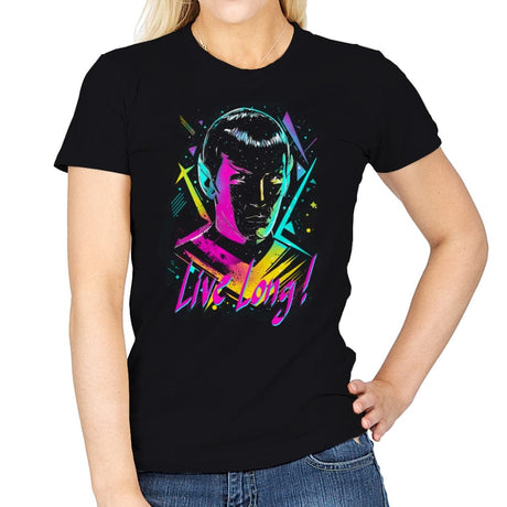 Live Long! - Womens T-Shirts RIPT Apparel Small / Black