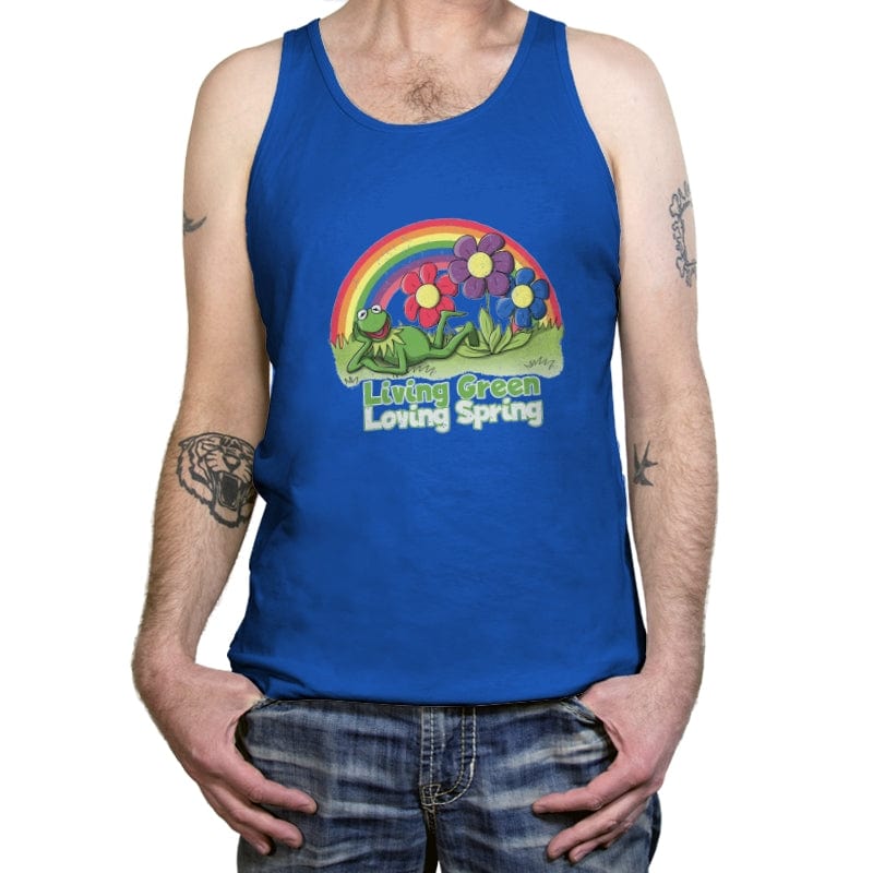 Living Green, Loving Spring - Tanktop