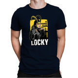 Locky - Mens Premium T-Shirts RIPT Apparel Small / Midnight Navy