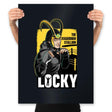 Locky - Prints Posters RIPT Apparel 18x24 / Black