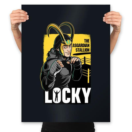 Locky - Prints Posters RIPT Apparel 18x24 / Black