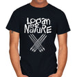 Logan by Nature - Mens T-Shirts RIPT Apparel Small / Black