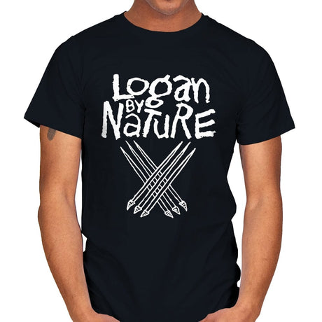 Logan by Nature - Mens T-Shirts RIPT Apparel Small / Black