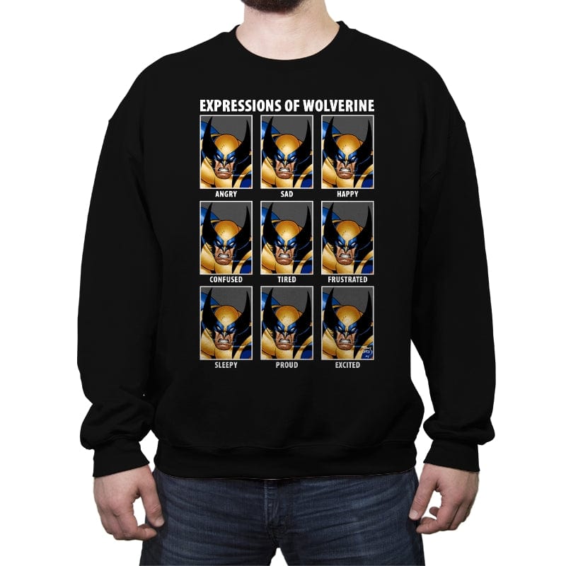 Logan Expressions - Crew Neck Sweatshirt Crew Neck Sweatshirt RIPT Apparel Small / Black