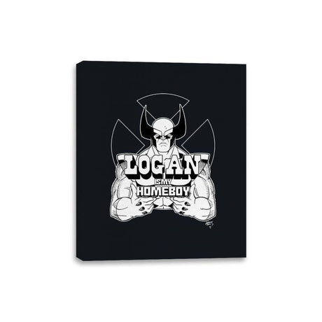 Logan is My Homeboy - Canvas Wraps Canvas Wraps RIPT Apparel 8x10 / Black