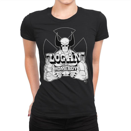 Logan is My Homeboy - Womens Premium T-Shirts RIPT Apparel Small / Black