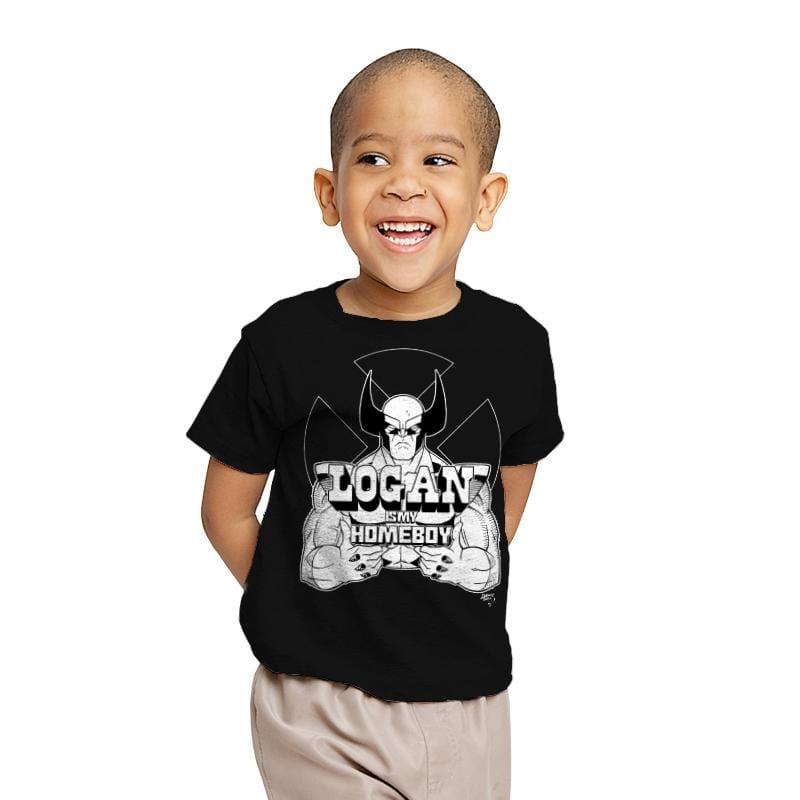 Logan is My Homeboy - Youth T-Shirts RIPT Apparel X-small / Black