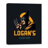 Logan’s Cigar Shop.  - Canvas Wraps Canvas Wraps RIPT Apparel 16x20 / Black