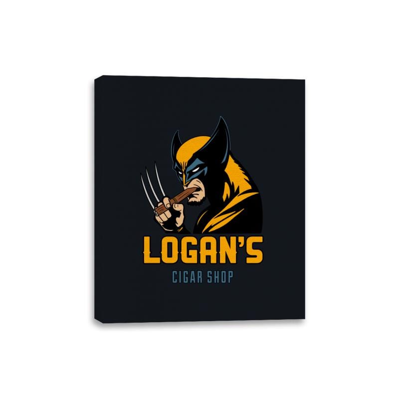 Logan’s Cigar Shop.  - Canvas Wraps Canvas Wraps RIPT Apparel 8x10 / Black