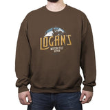 Logan's Motorcycle Repair - Crew Neck Sweatshirt Crew Neck Sweatshirt RIPT Apparel Small / Dark Chocolate