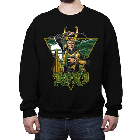 Loki Diver - Crew Neck Sweatshirt Crew Neck Sweatshirt RIPT Apparel Small / Black