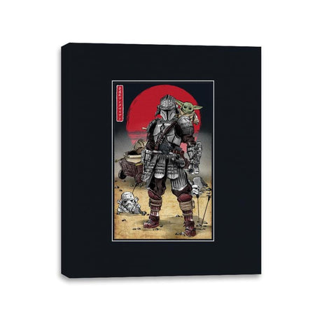 Lone Ronin and Cub - Best Seller - Canvas Wraps Canvas Wraps RIPT Apparel 11x14 / Black