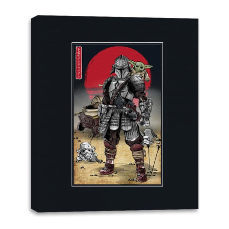 Lone Ronin and Cub - Best Seller - Canvas Wraps Canvas Wraps RIPT Apparel 16x20 / Black