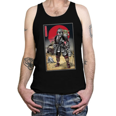 Lone Ronin and Cub - Best Seller - Tanktop Tanktop RIPT Apparel X-Small / Black