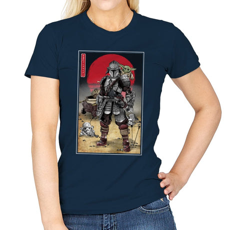 Lone Ronin and Cub - Best Seller - Womens T-Shirts RIPT Apparel Small / Navy