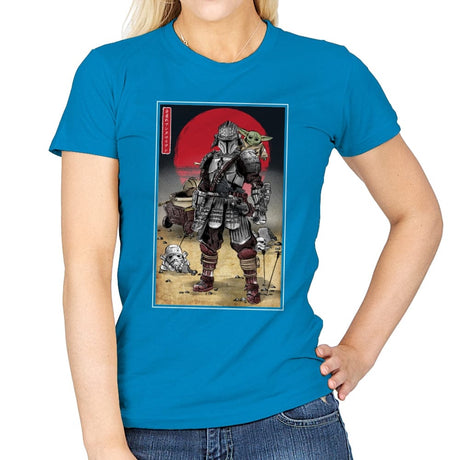 Lone Ronin and Cub - Best Seller - Womens T-Shirts RIPT Apparel Small / Sapphire