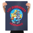 Los Borrachos Hermanos - Prints Posters RIPT Apparel 18x24 / Navy