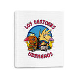 Los Castores Hermanos - Canvas Wraps Canvas Wraps RIPT Apparel 11x14 / White