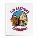 Los Castores Hermanos - Canvas Wraps Canvas Wraps RIPT Apparel 16x20 / White