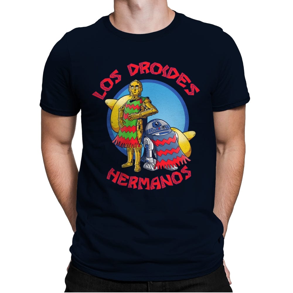 Los Droides Hermanos - Mens Premium T-Shirts RIPT Apparel Small / Midnight Navy