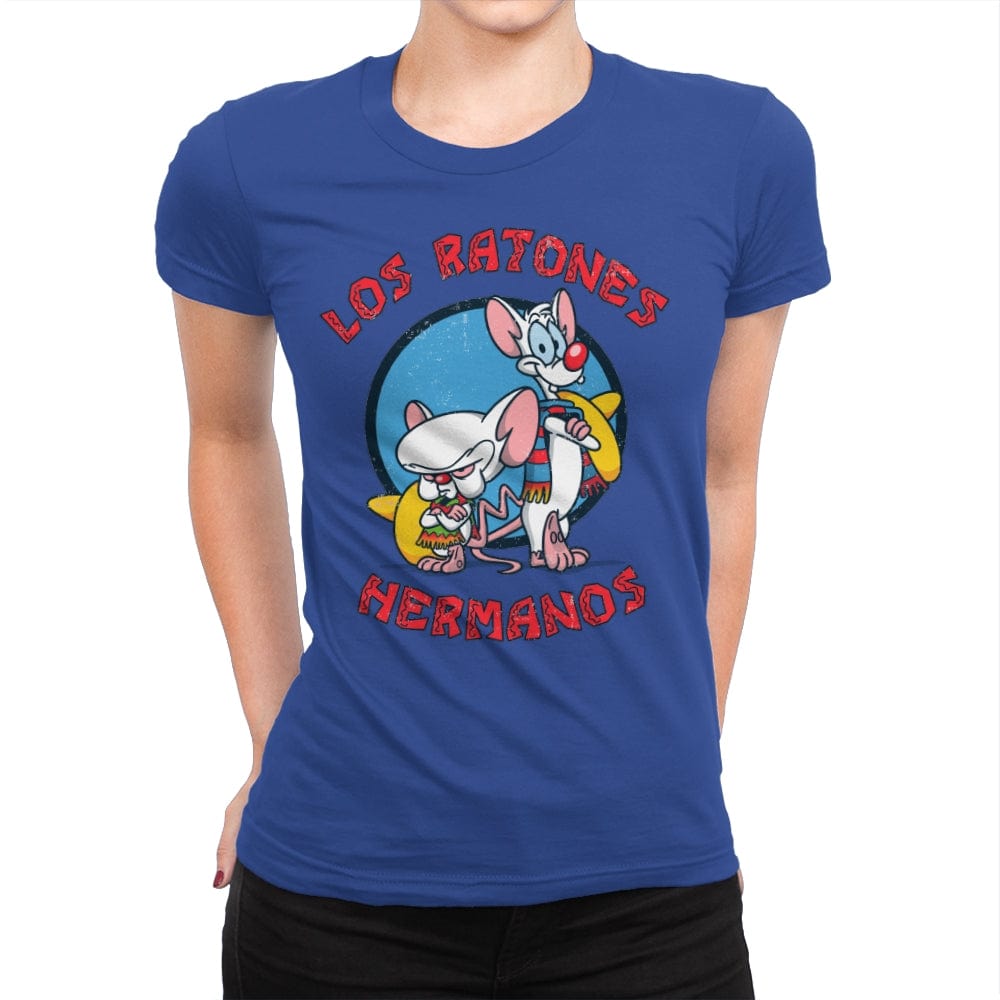 Los Ratones Hermanos - Womens Premium T-Shirts RIPT Apparel Small / Royal