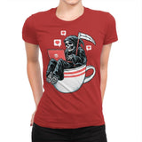 Love Death and Coffee - Womens Premium T-Shirts RIPT Apparel Small / Red