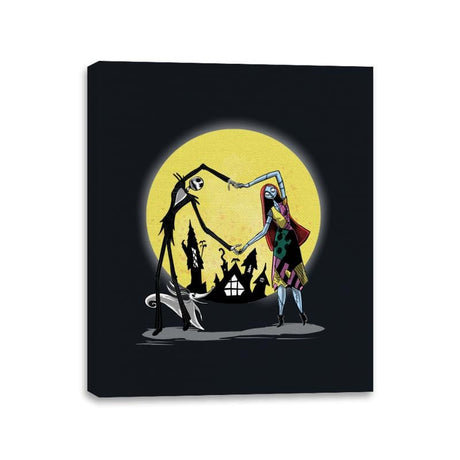 Love in Halloween Town - Canvas Wraps Canvas Wraps RIPT Apparel 11x14 / Black