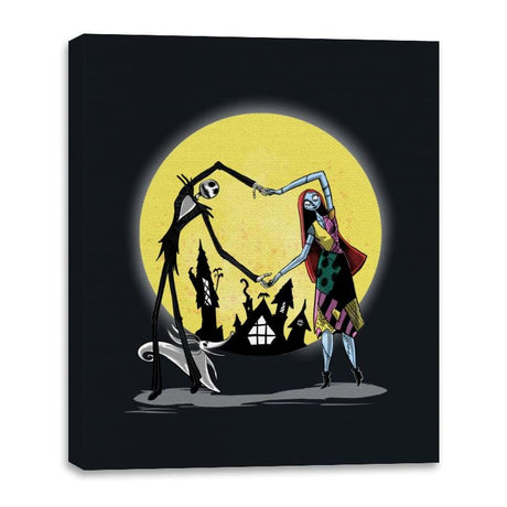 Love in Halloween Town - Canvas Wraps Canvas Wraps RIPT Apparel 16x20 / Black