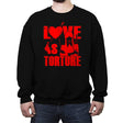 Love is Torture - Crew Neck Sweatshirt Crew Neck Sweatshirt RIPT Apparel Small / Black