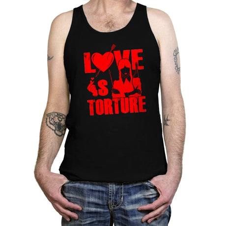 Love is Torture - Tanktop Tanktop RIPT Apparel X-Small / Black