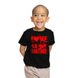 Love is Torture - Youth T-Shirts RIPT Apparel X-small / Black