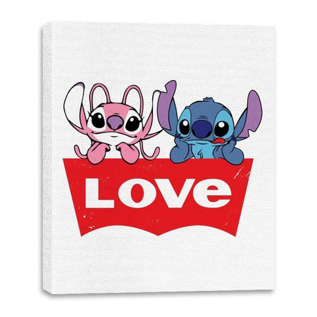 LOVE Jeans - Canvas Wraps Canvas Wraps RIPT Apparel 16x20 / White