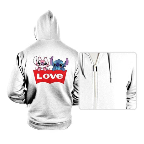 LOVE Jeans - Hoodies Hoodies RIPT Apparel Small / White