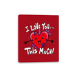 Love spurts... - Canvas Wraps Canvas Wraps RIPT Apparel 8x10 / Red