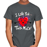 Love spurts... - Mens T-Shirts RIPT Apparel Small / Charcoal