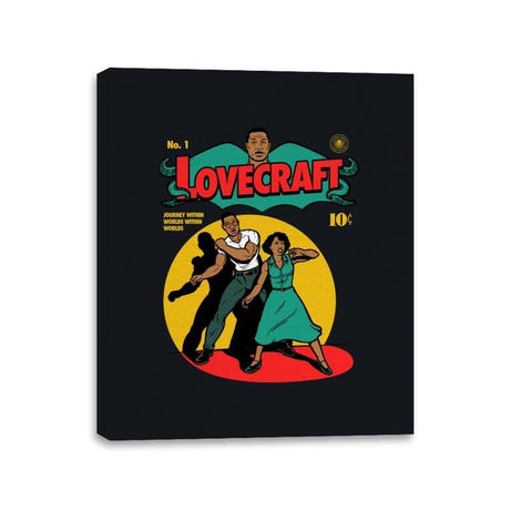 Lovecraft Comic - Canvas Wraps Canvas Wraps RIPT Apparel 11x14 / Black