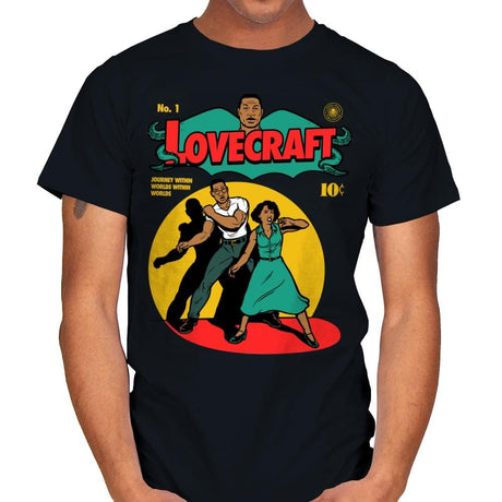 Lovecraft Comic - Mens T-Shirts RIPT Apparel Small / Black