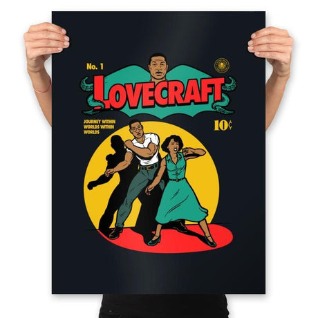 Lovecraft Comic - Prints Posters RIPT Apparel 18x24 / Black