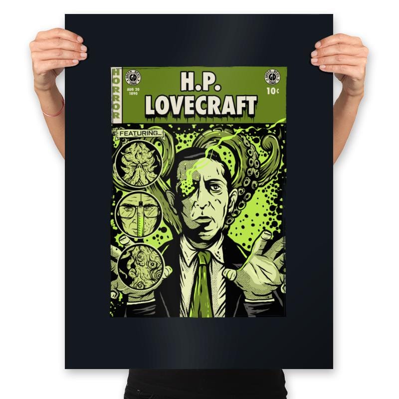 Lovecraft Comics - Prints Posters RIPT Apparel 18x24 / Black