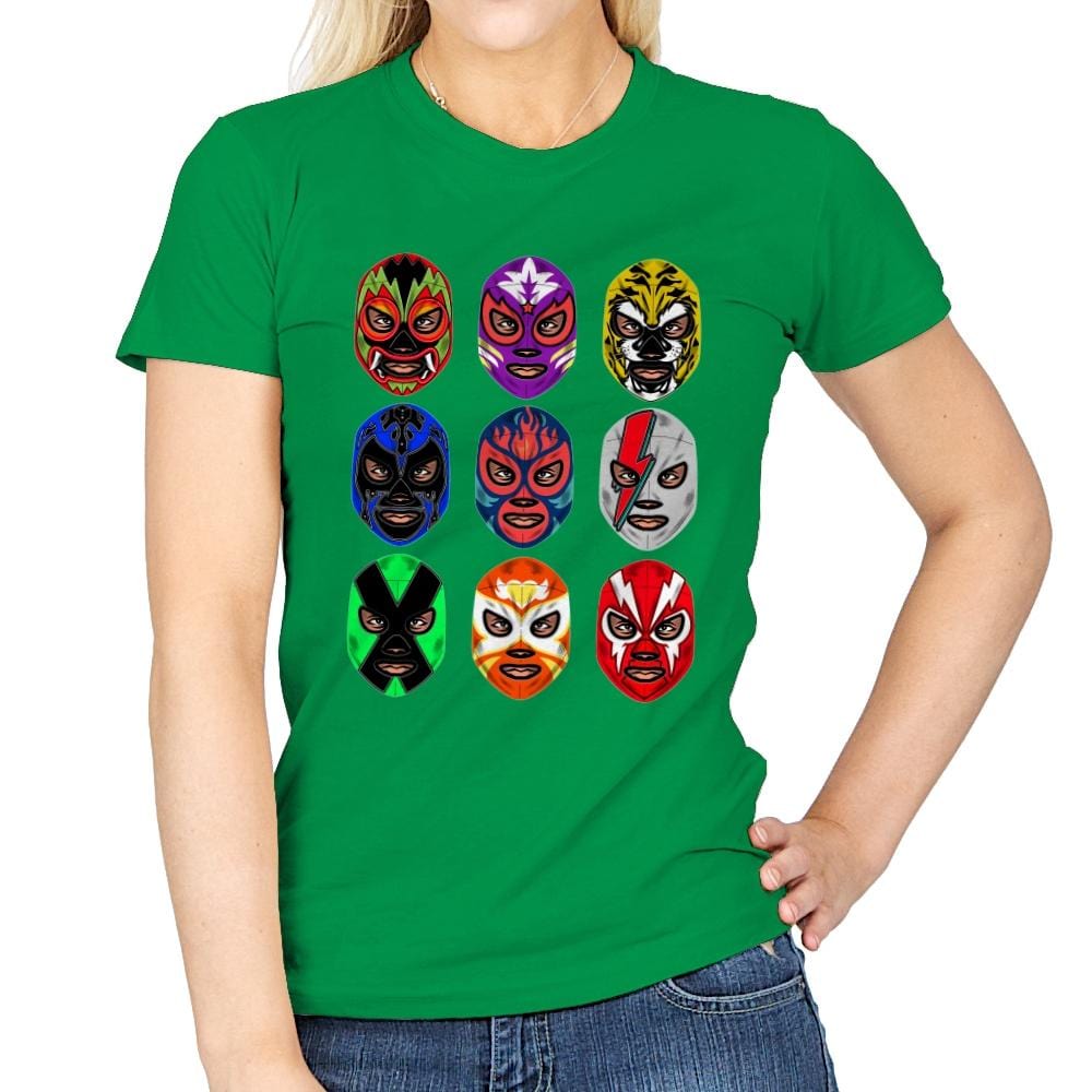 Lucha Libre - Womens T-Shirts RIPT Apparel Small / Irish Green