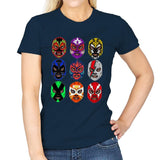 Lucha Libre - Womens T-Shirts RIPT Apparel Small / Navy