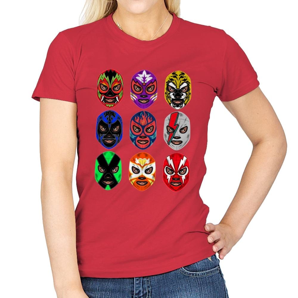 Lucha Libre - Womens T-Shirts RIPT Apparel Small / Red